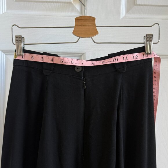 Vintage Lady Reiner A Line black skirt with belt loops - Picture 4 of 7